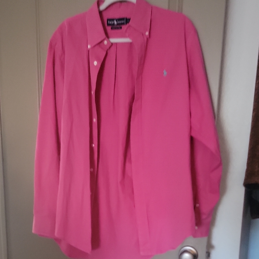 Ralph Lauren Fuchsia Cotton Button-Up